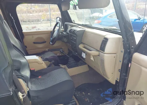 2002 Jeep Wrangler Sahara z USA, uszkodzony, nr VIN 1J4FA59S32P744124